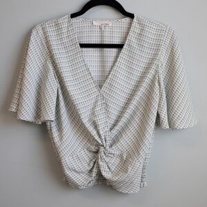 June & Hudson short sleeve blouse-XS